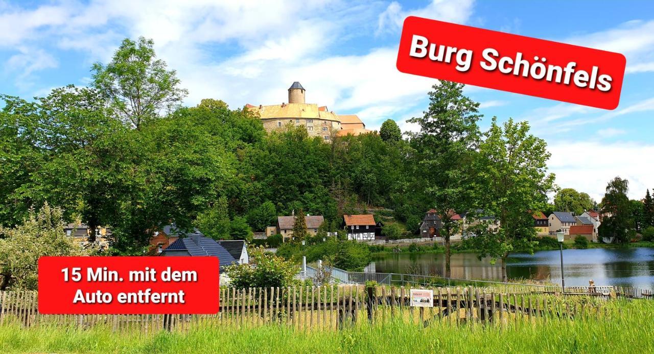 Ferienwohnung "Blick Mylau" - Naehe Freizeitpark Plohn & Weltgroesster Ziegelsteinbruecke رايشنباخ إم فوغتلاند المظهر الخارجي الصورة