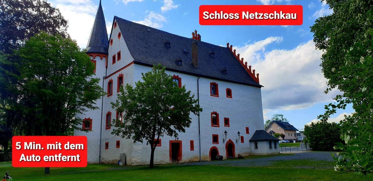 Ferienwohnung "Blick Mylau" - Naehe Freizeitpark Plohn & Weltgroesster Ziegelsteinbruecke رايشنباخ إم فوغتلاند المظهر الخارجي الصورة