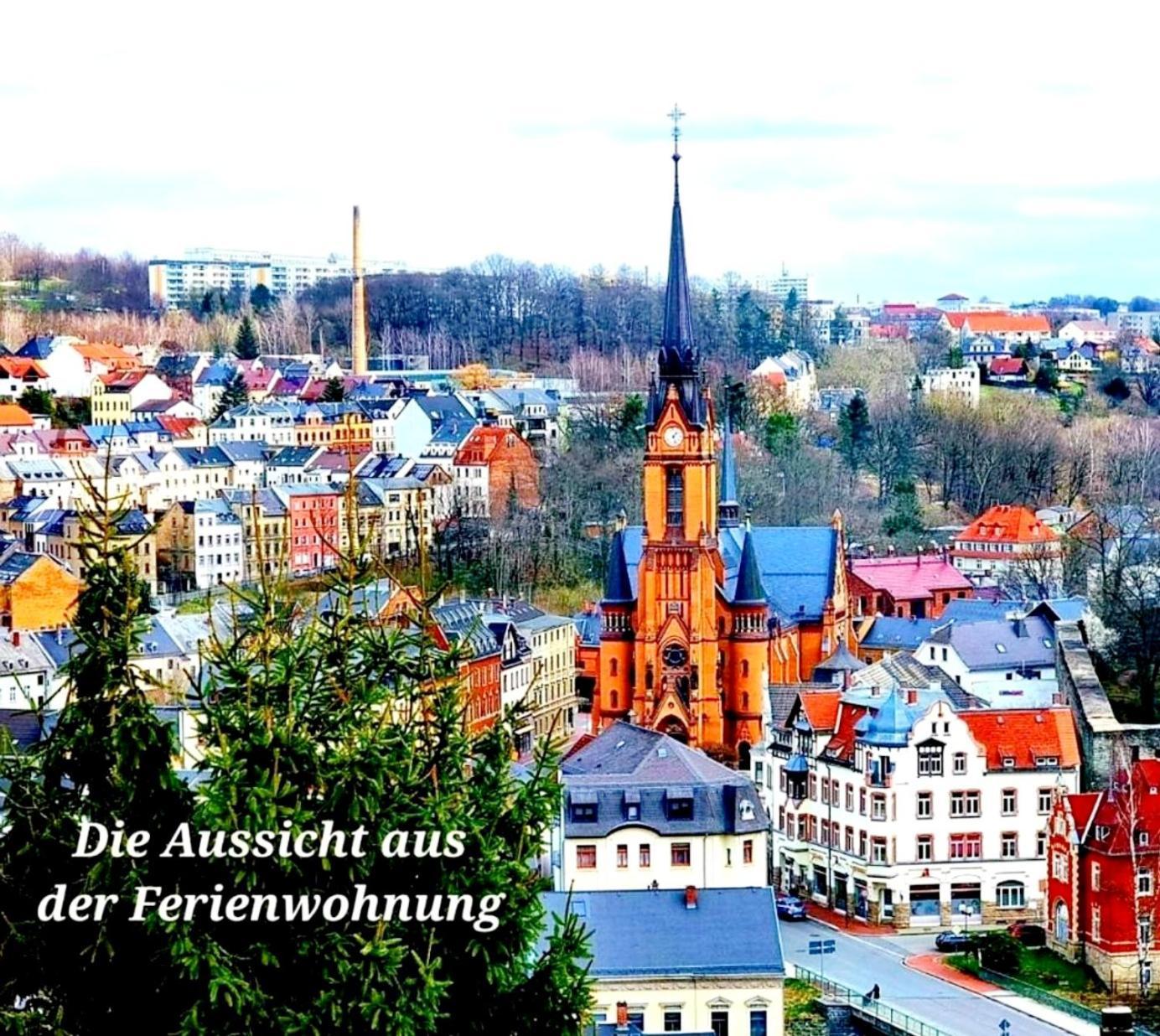 Ferienwohnung "Blick Mylau" - Naehe Freizeitpark Plohn & Weltgroesster Ziegelsteinbruecke رايشنباخ إم فوغتلاند المظهر الخارجي الصورة